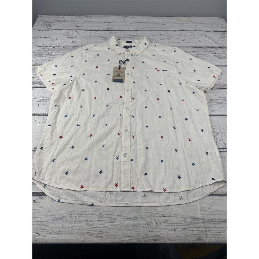 NWT-Chubbies Men's The All Stars No Stripes (Resort Weave Friday Shirt) Size XXL